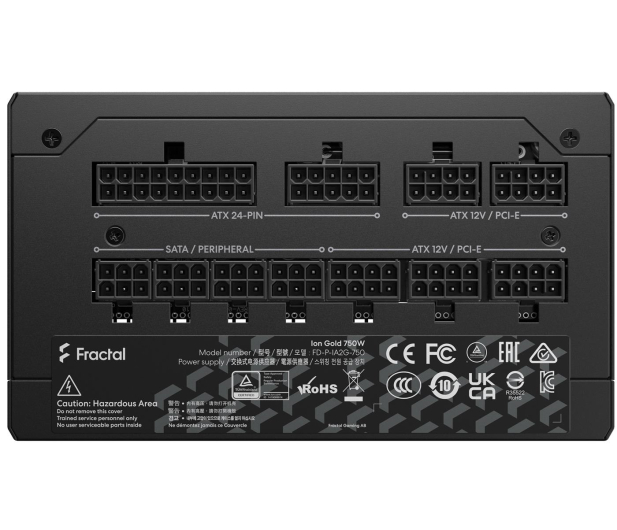 FRACTAL DESIGN Ion Gold 750W 80+ PLUS GOLD Full modular czarny FD-P-IA2G-750 - 642796 - zdjęcie 5
